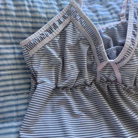 Laura Ashley Striped Pajama Set - Picture 4 of 5